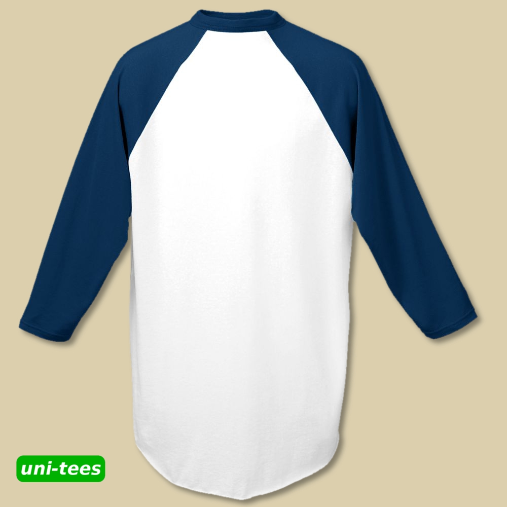 AUGUSTA SPORTSWEAR ベースボールTシャツ 420 ホワイト/ネイビー