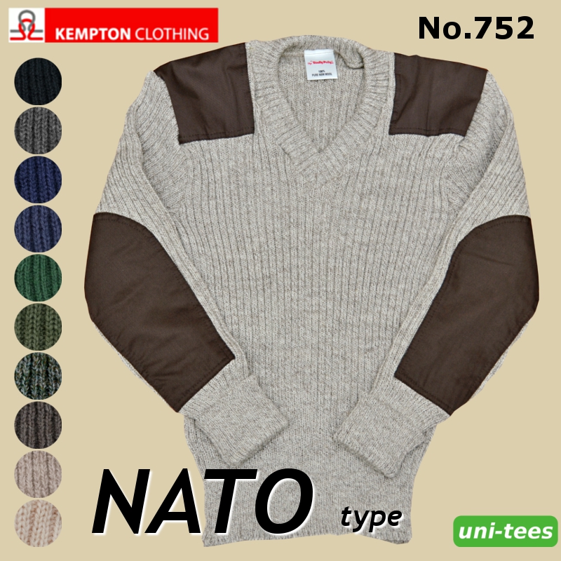 uni-tees / ケンプトン コンバットセーター【クルーネック】NATO軍woolly pullyコマンドセーター